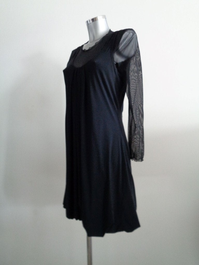Just B donkerblauwe jurk, maat 1 - small, Kleding | Dames, Zo goed als nieuw, Knielengte, Maat 36 (S), Verzenden