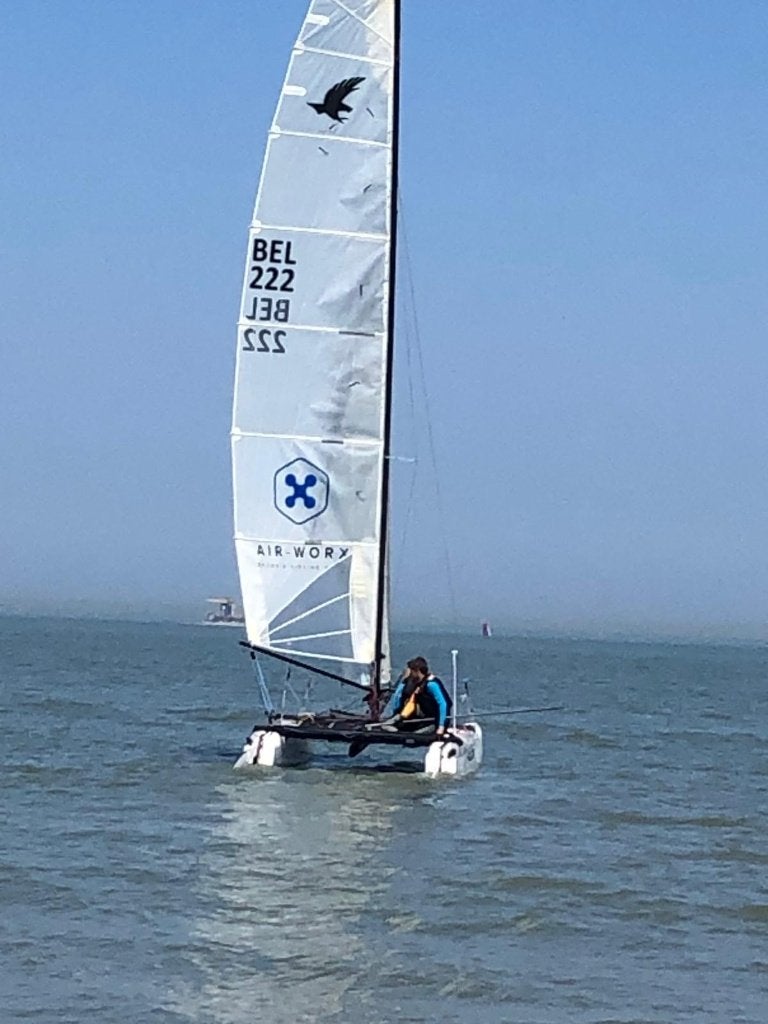 catamaran Falcon F18, Ophalen