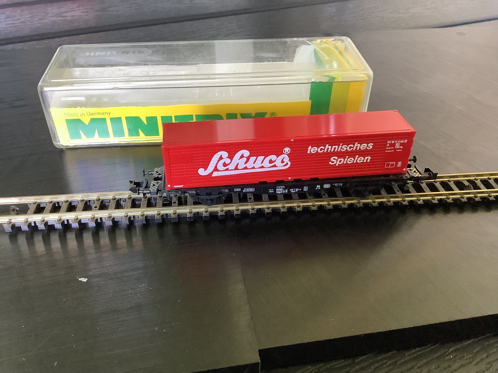 Container vervoer no 2.   N spoor, Hobby en Vrije tijd, Modeltreinen | N-Spoor, Overige merken, Gelijkstroom, Wagon, Ophalen of Verzenden