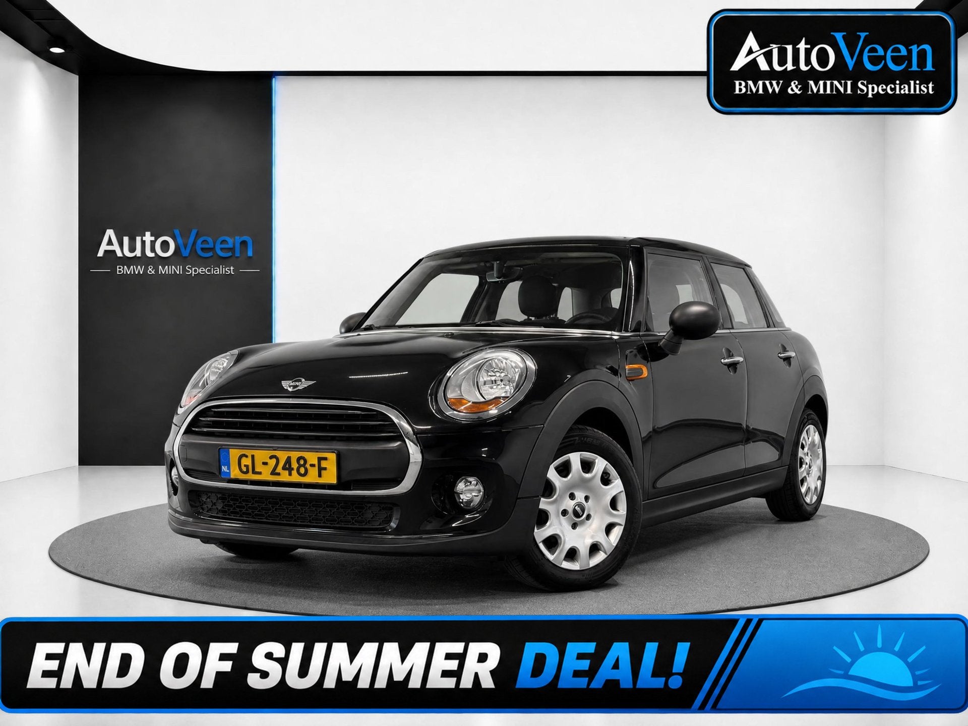 Mini 5-Deurs 1.2 One Business (CRUISE, NAVI AUTOMAAT, AIRCO), Auto's, Gebruikt, Euro 6, 1198 cc, Zwart