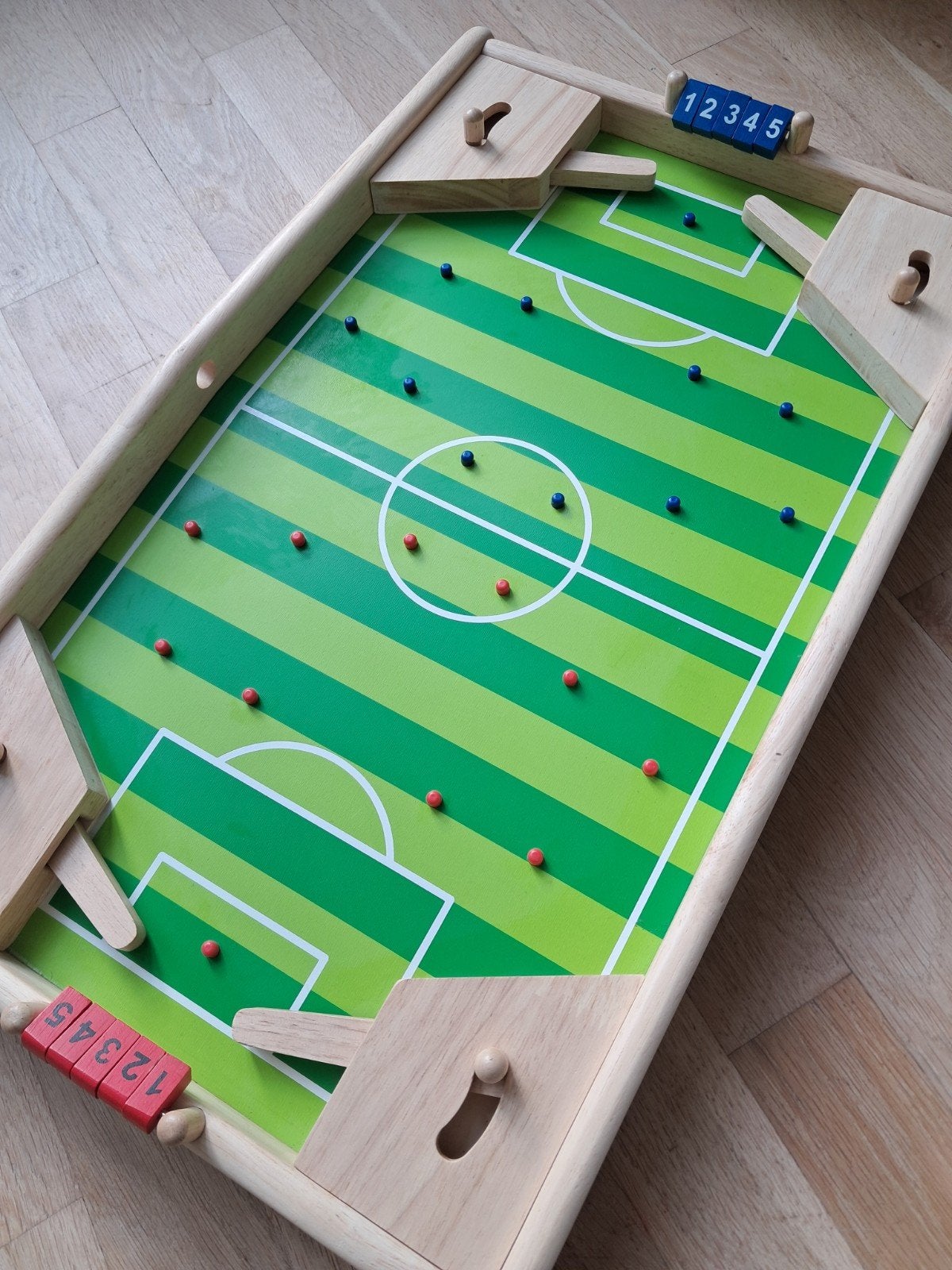 Pintoy - Pintoy Houten Voetbalspel / Flipperspel (Tafelspel), Ophalen of Verzenden