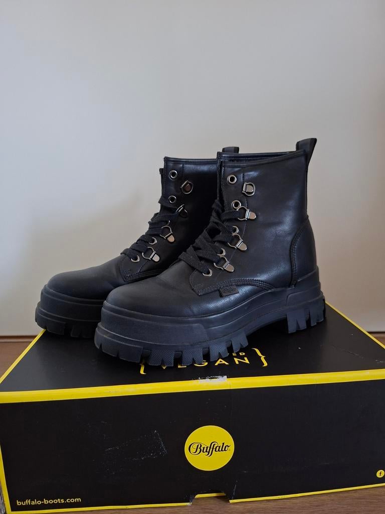 Leren boots van het merk Buffalo, Zwart, Lage of Enkellaarzen, Nieuw, Ophalen of Verzenden