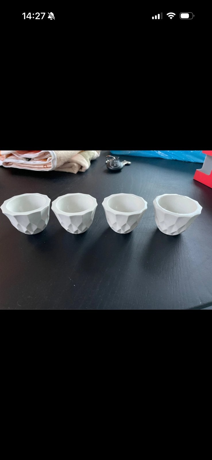 Lenneke Wispelwey keramiek servies petit four noot bakje, Ophalen of Verzenden, Zo goed als nieuw