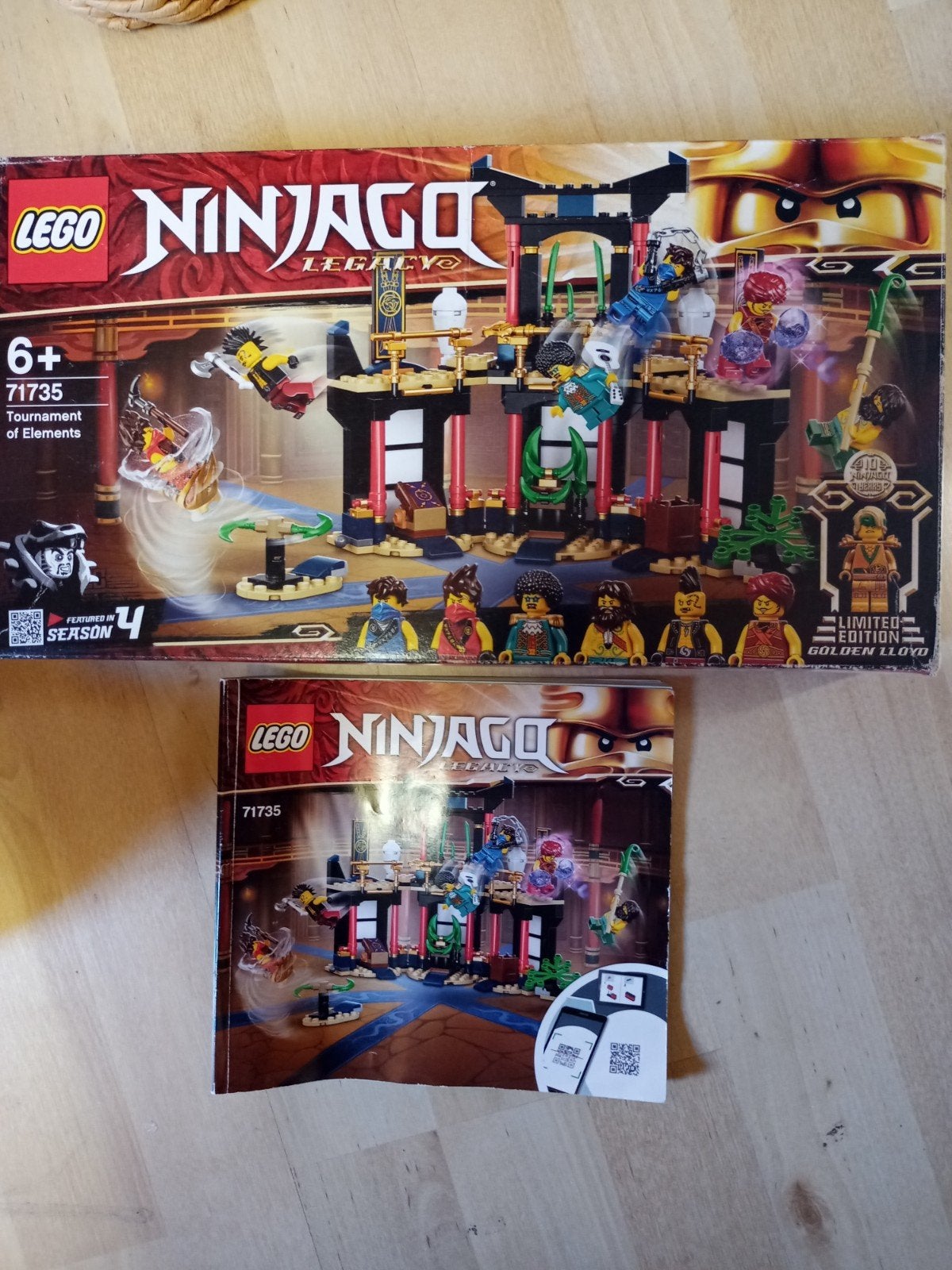 Lego Ninjago 71735 Tournament of Elements compleet, Gebruikt, Lego, Ophalen of Verzenden, Ninjago
