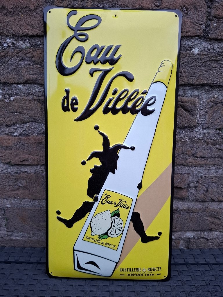 Origineel reclamebord Eau de Villée, Ophalen of Verzenden, Nieuw, Reclamebord