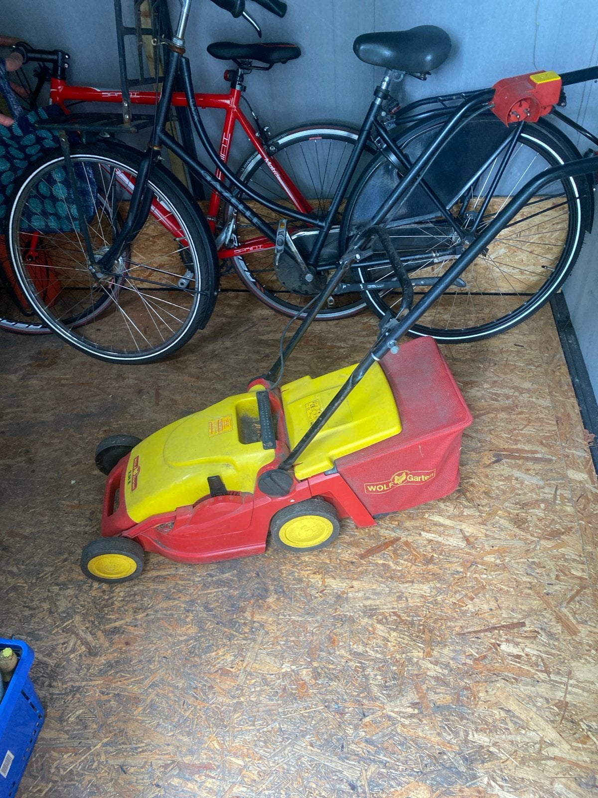 Wolf-Garten elektrische grasmaaier met opvangzak, Tuin en Terras, Grasmaaiers, Cirkelmaaier, Gebruikt, Elektrische grasmaaier