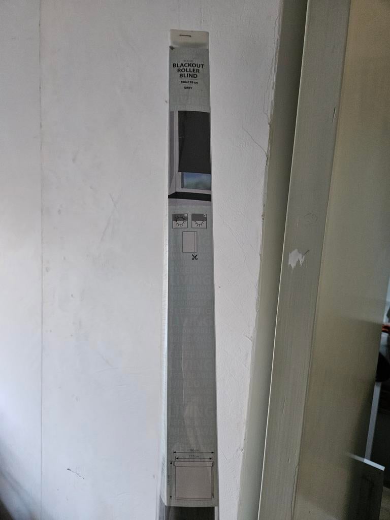 Rolgordijn Jysk Bolga, Huis en Inrichting, Stoffering | Gordijnen en Lamellen, Ophalen, 150 tot 200 cm, Nieuw, Grijs