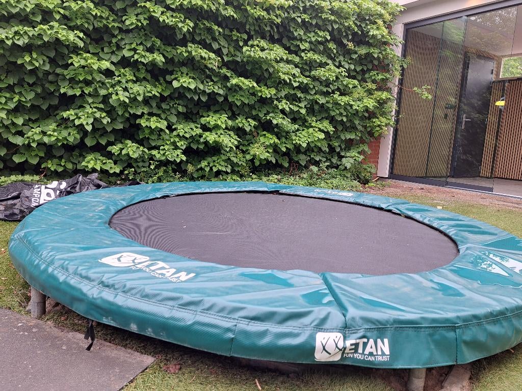 Etan trampoline 240cm - pas nieuwe veren/salta beschermhoes, Ophalen, Zo goed als nieuw
