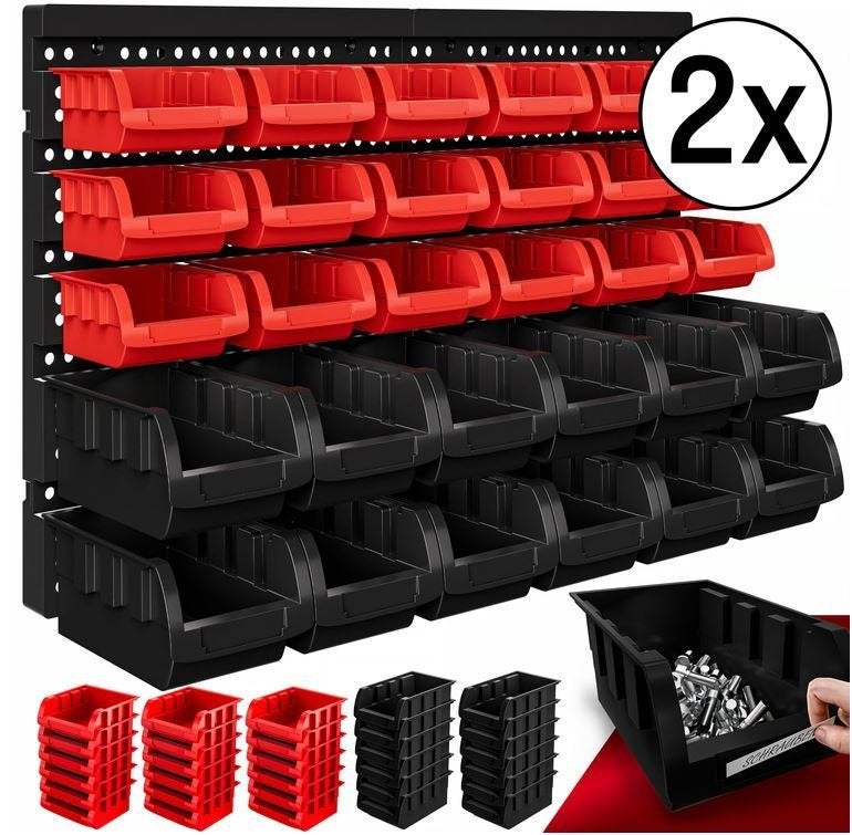Gereedschapswand + 30 stapelbakjes kunststof GRATIS BEZORGD!, Verzenden, Nieuw, Nvt, Nvt