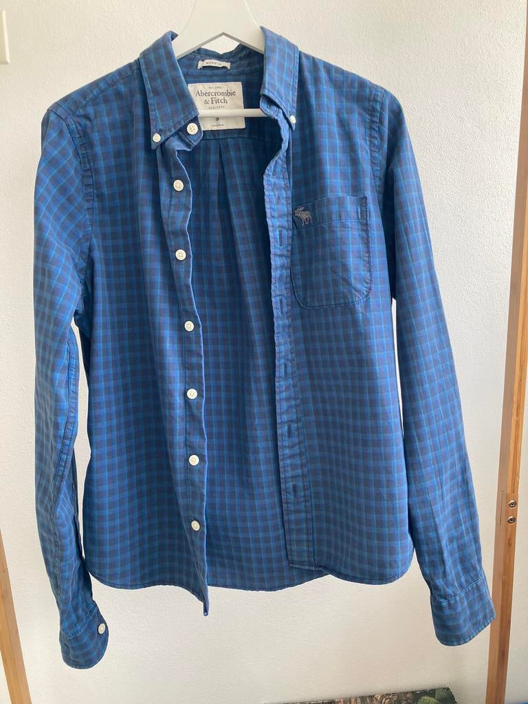 Abercrombie & Fitch Overhemd Heren Maat S Ruitje, Kleding | Heren, Ophalen, Blauw, Halswijdte 38 (S) of kleiner, Abercrombie & Fitch