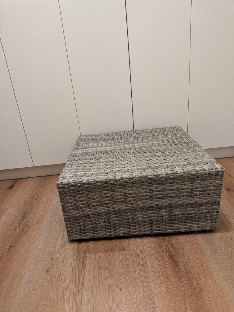 vierkante salontafel, Tuin en Terras, Tuintafels, Ophalen, Zo goed als nieuw, Vierkant, Wicker