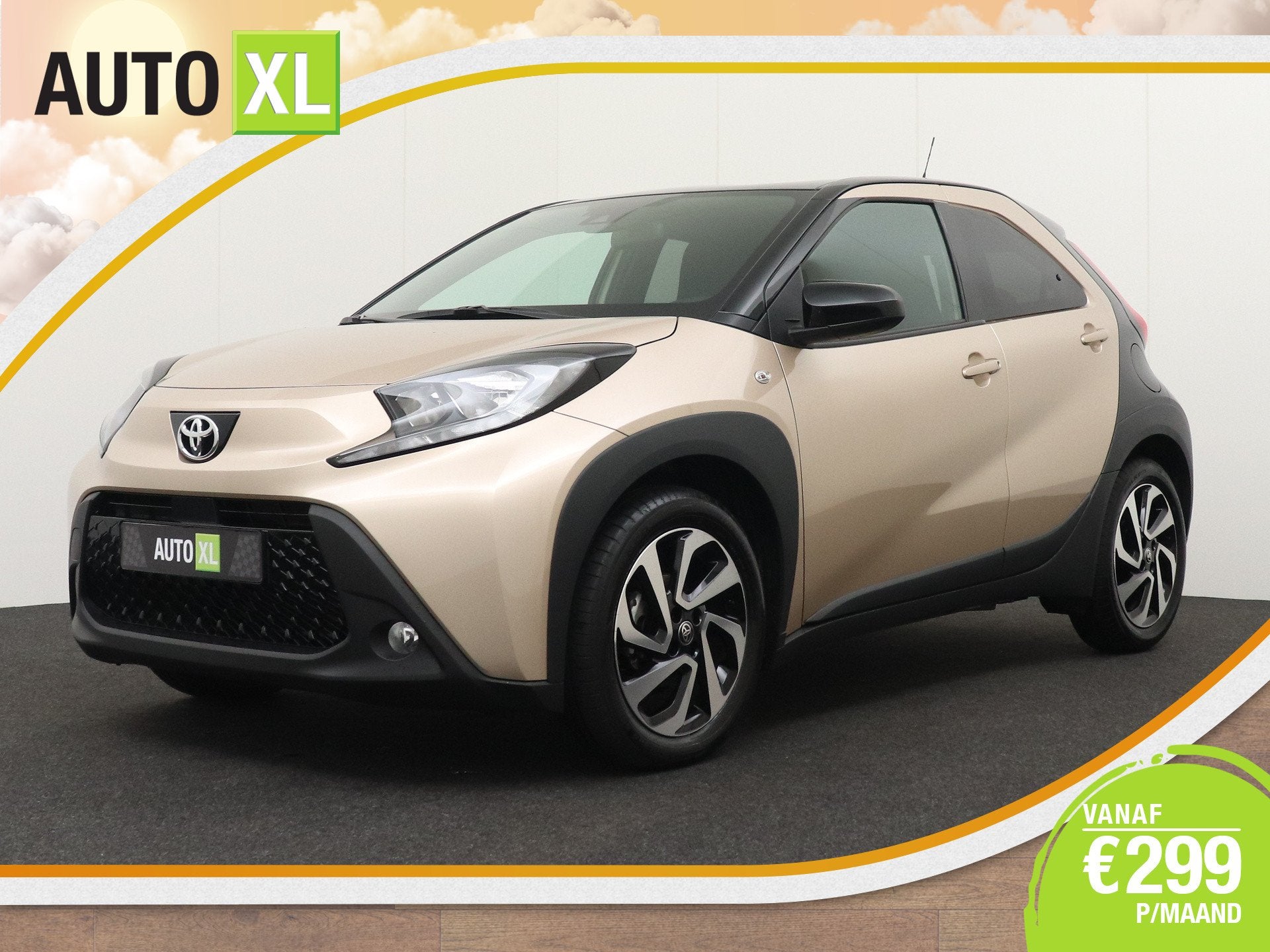 Toyota Aygo X 1.0 Aut. VVT-i S-CVT Play Camera Carplay Adapt, Auto's, Dealer onderhouden, Stof, Gebruikt, Zwart