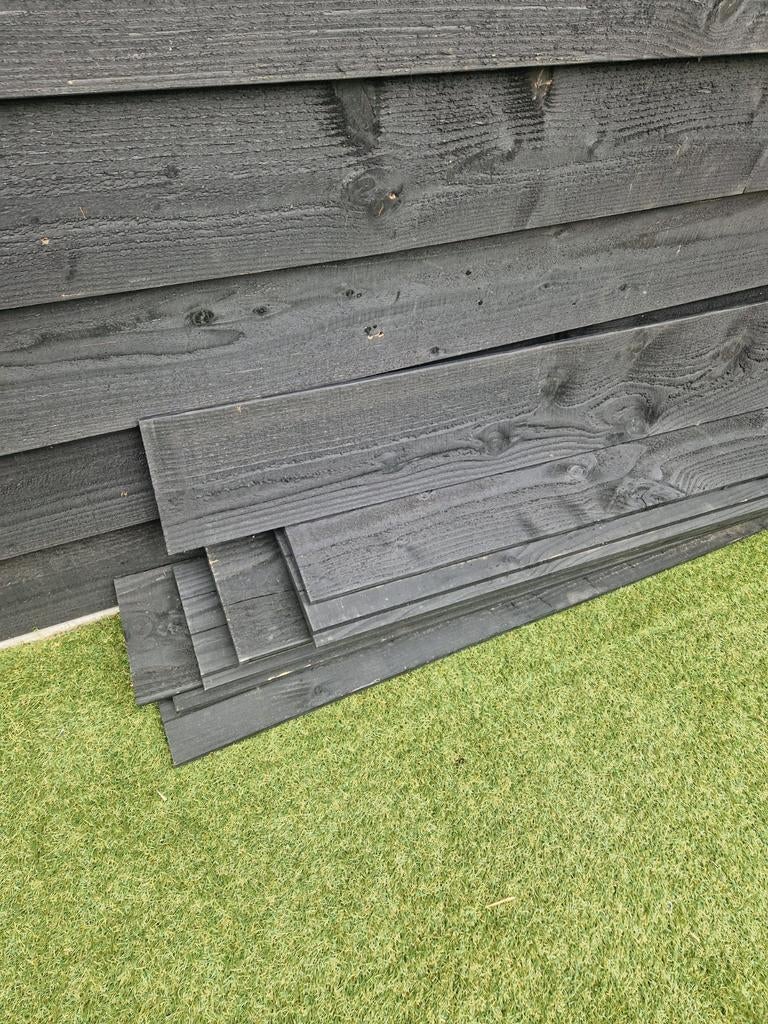 Douglas Zweeds Rabat Zwart 10 x 3 meter, Ophalen of Verzenden, Nieuw, Overige houtsoorten, Plank