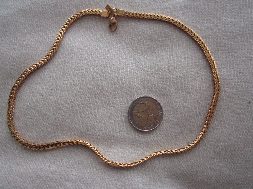16.  Schitterende oude ketting,  MONET,   44 cm, Sieraden, Tassen en Uiterlijk, Antieke sieraden, Ophalen, Overige materialen