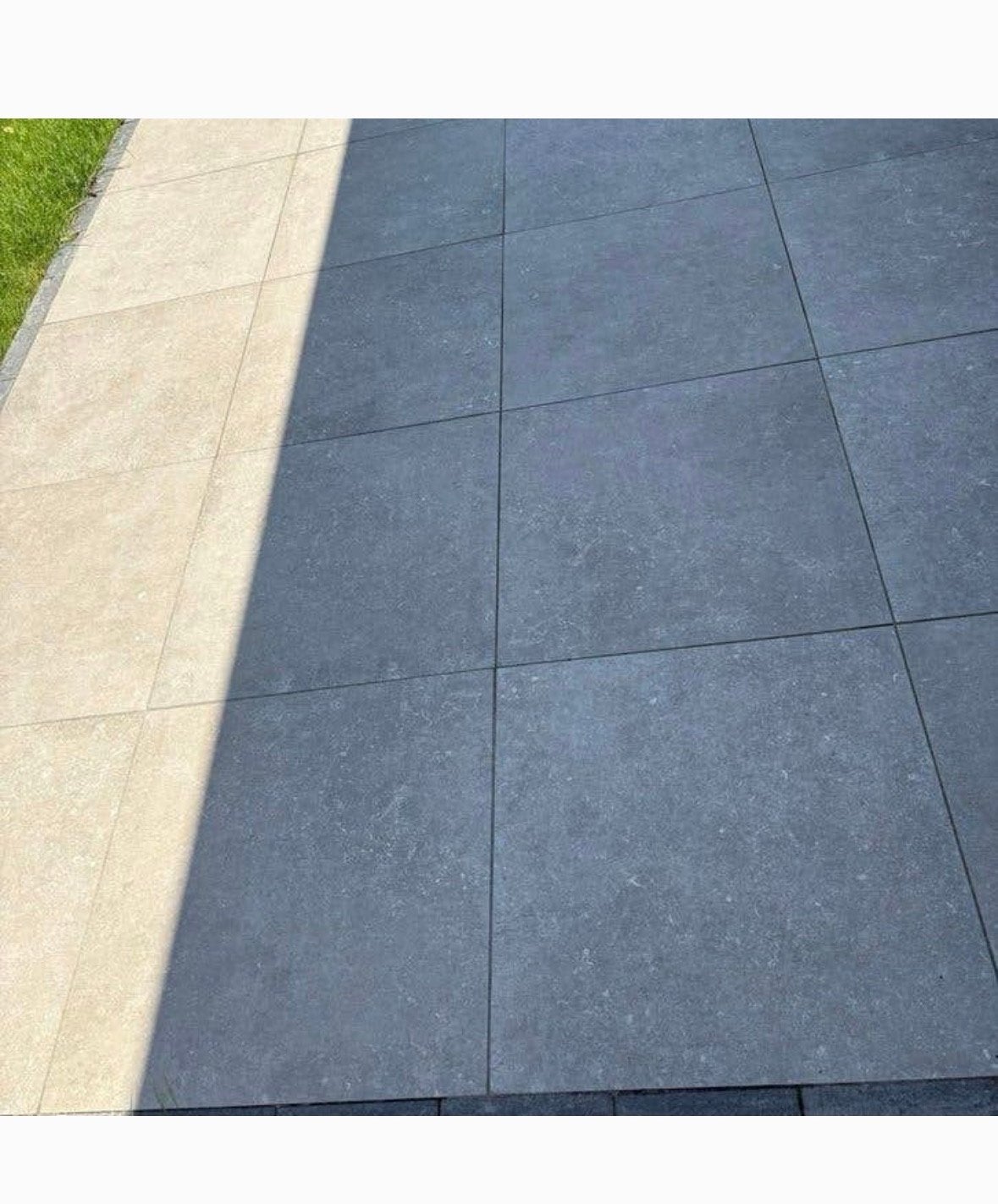 Te koop: 8 Keramische terrastegels 60 x 60 x 3 cm, Ophalen, Keramiek, Zo goed als nieuw, Minder dan 5 m²