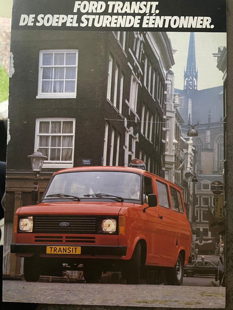 Folder van Ford Transit, circa 1982, Ophalen of Verzenden, Nieuw, Ford