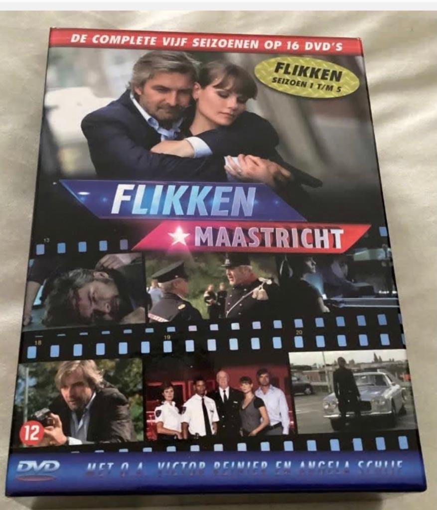 Flikken Maastricht seizoen 1 tot seizoen 5 (box 16 dvd’s), Cd's en Dvd's, Vanaf 12 jaar, Ophalen of Verzenden, Zo goed als nieuw