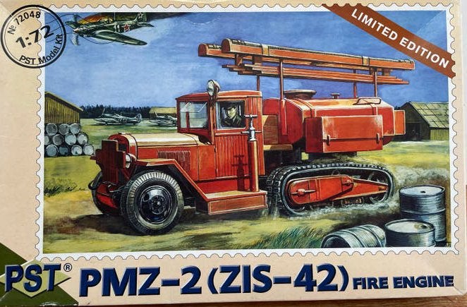 PST PMZ-2 (ZIS-42) Brandweerwagen Modelbouwkit 1:72, Hobby en Vrije tijd, Modelbouw | Auto's en Voertuigen, Overige merken, 1:50 of kleiner