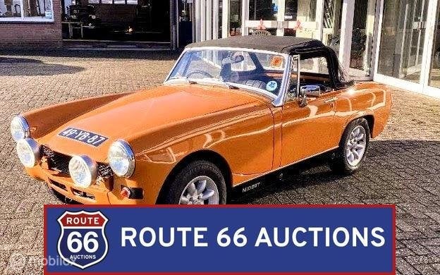 MG Midget 1500 | 1976 | Route 66 Auctions, Auto's, Oldtimers, Overige carrosserieën, Zwart, Bedrijf, Handgeschakeld
