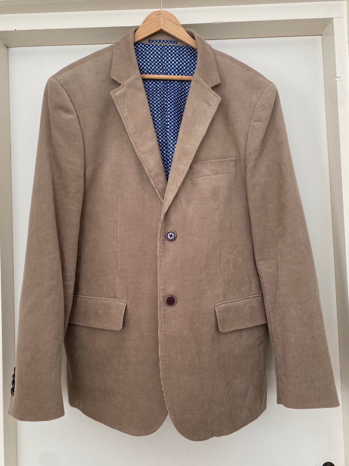 ROYAL CLASS RIBCORD COLBERT JASJE BLAZER 50, Kleding | Heren, Ophalen of Verzenden, Zo goed als nieuw, Maat 48/50 (M), Beige