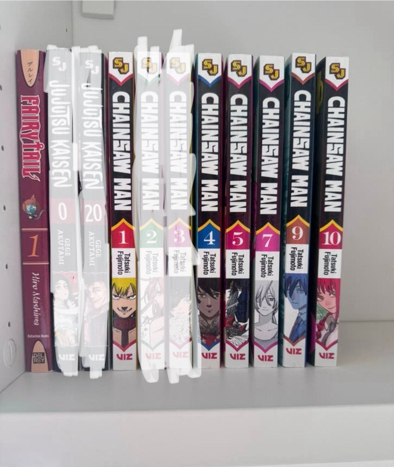 Chainsaw man, jujutsu kaisen en fairytail manga, Boeken, Meerdere comics, Ophalen of Verzenden, Zo goed als nieuw, Japan (Manga)
