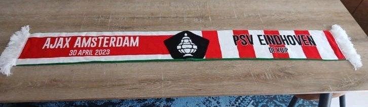 AJAX - PSV TOTO KNVB bekerfinale 2023 sjaal collectors item, Verzamelen, Sportartikelen en Voetbal, Ophalen of Verzenden, Zo goed als nieuw