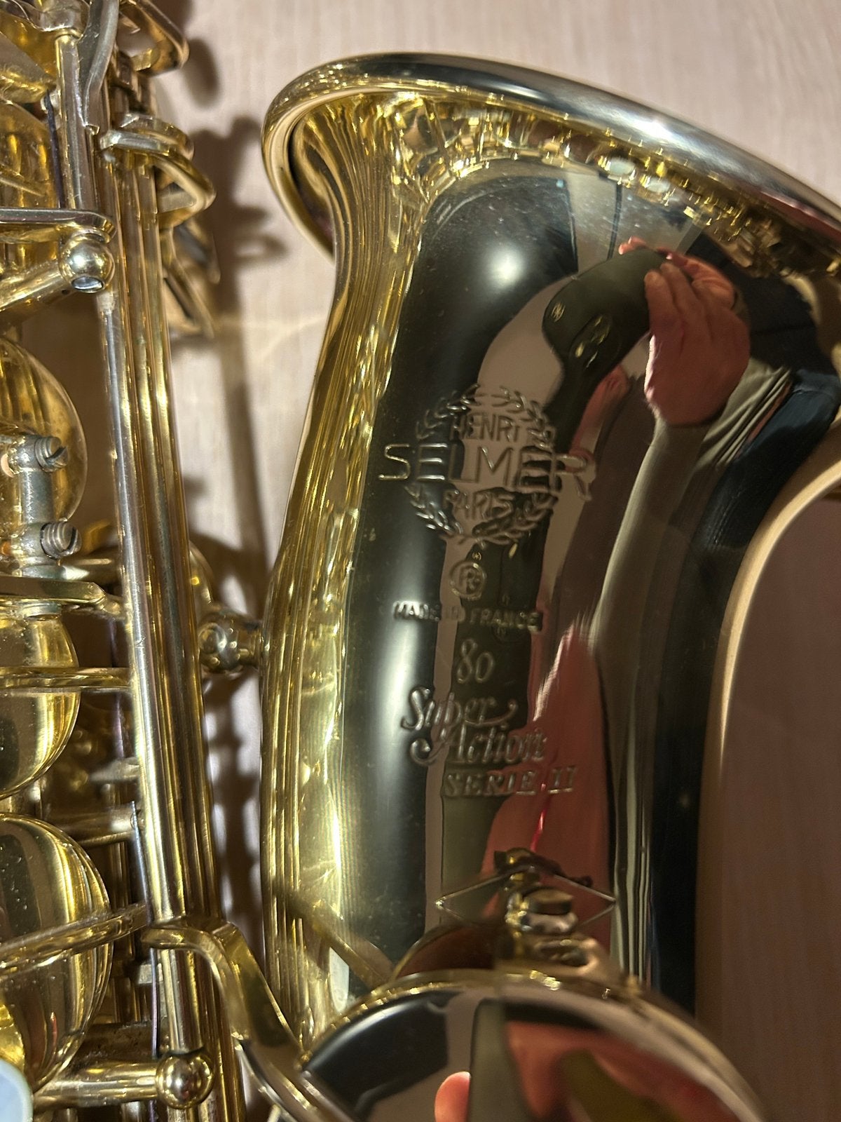 Altsaxofoon Henri Selmer Paris Super Action 80 Series II, Ophalen, Zo goed als nieuw, Alt, Met koffer