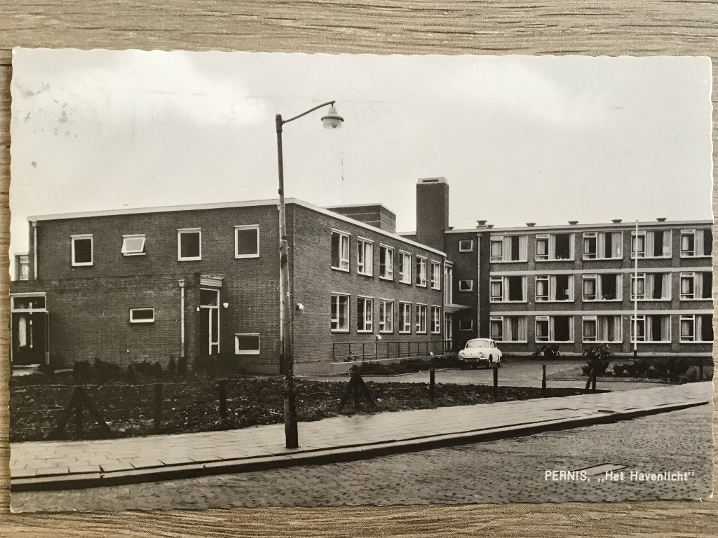 Oude Ansichtkaart Pernis "Het Havenlicht" Rotterdam ca 1970, Ophalen of Verzenden, 1960 tot 1980, Gelopen, Zuid-Holland