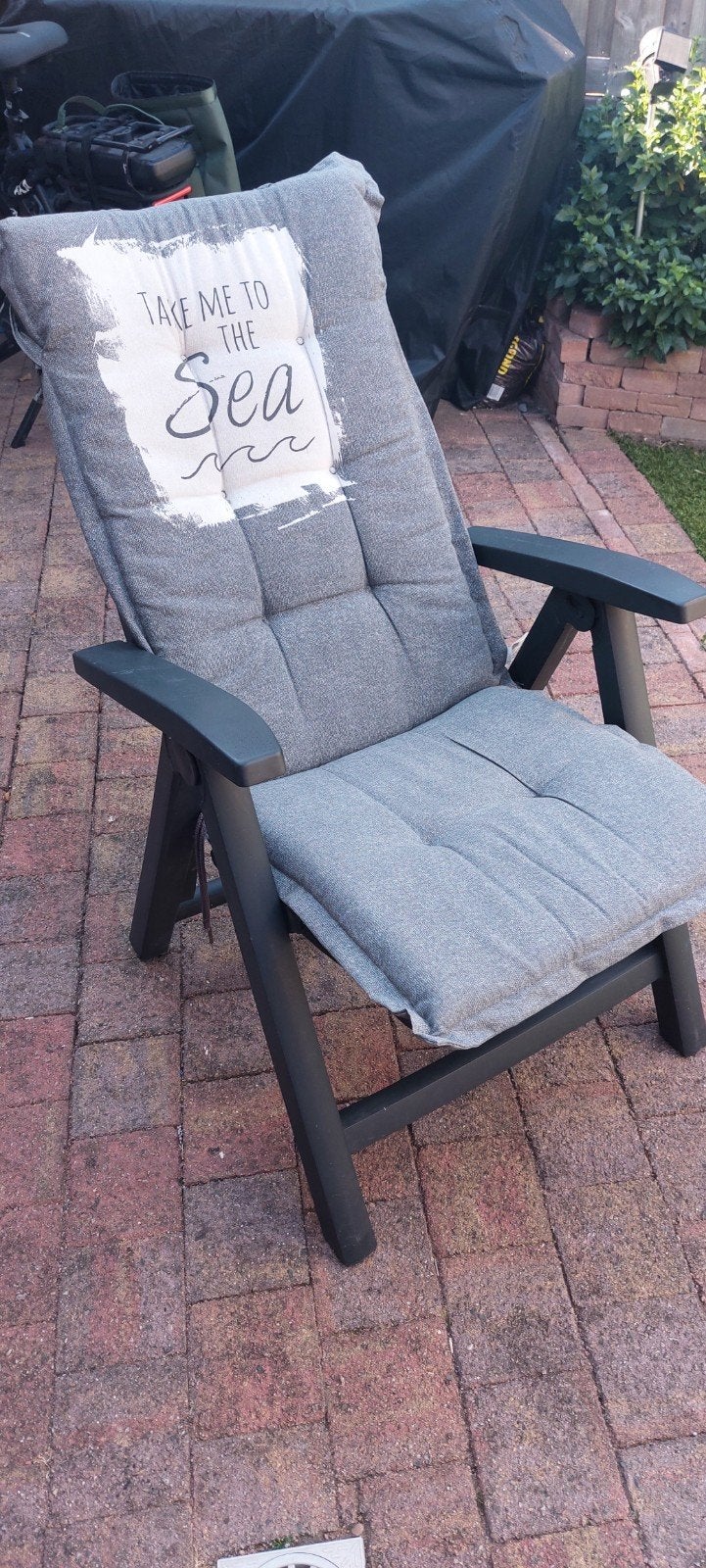 3 hartman stoelen donker grijs, Tuin en Terras, Ophalen, Gebruikt, Kunststof, Verstelbaar