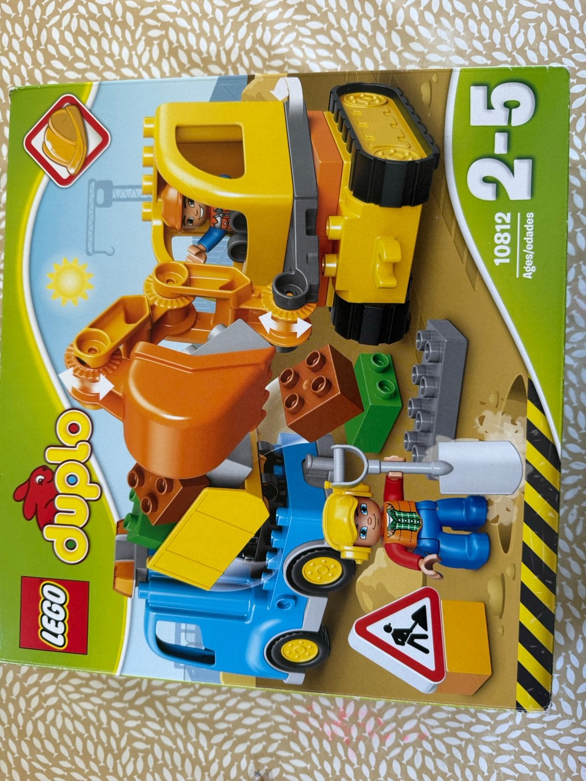Lego duplo kraan met vrachtwagen, Ophalen of Verzenden, Gebruikt, Complete set, Duplo