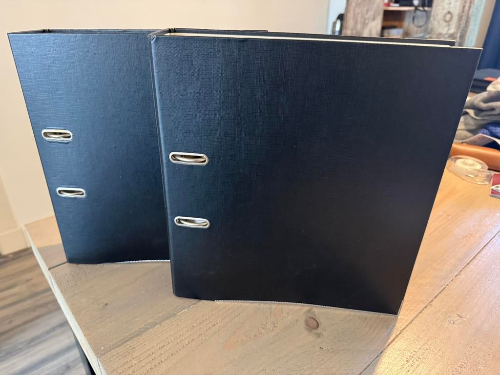 Zwarte mappen 2x, Diversen, Ophalen of Verzenden