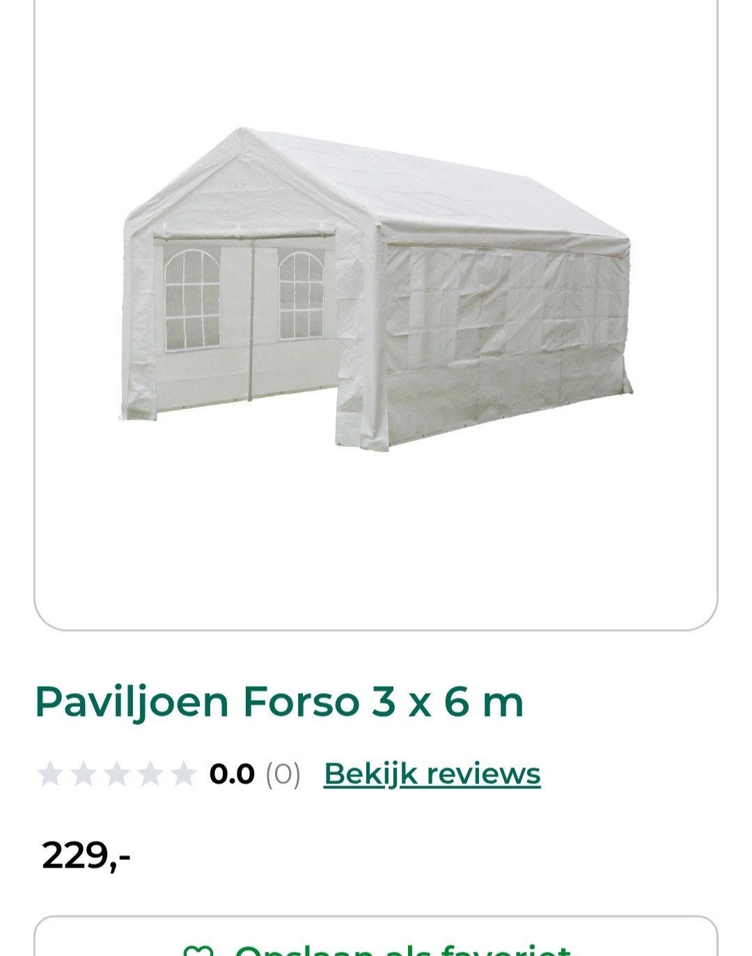 Partytent 3x6 meter, Tuin en Terras, Partytenten, Ophalen, Zo goed als nieuw, 5 tot 8 meter