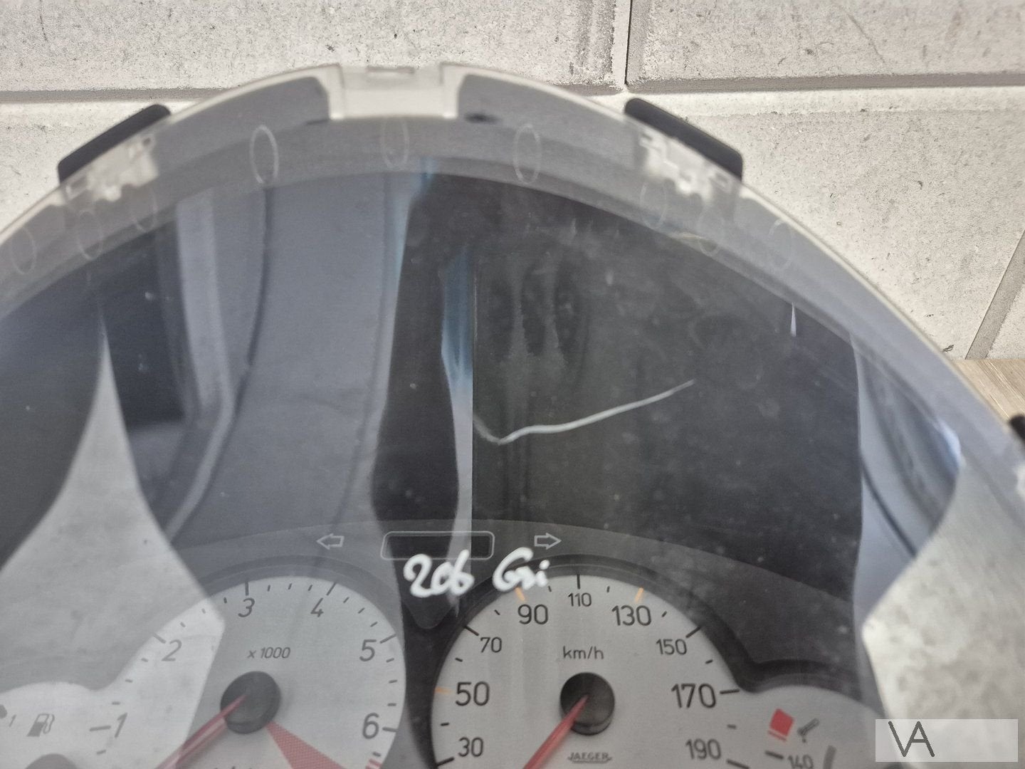 Tellerbak cockpit voor Peugeot 206 GTI 1999 -2002 9641574880, Gebruikt, -, -, Ophalen of Verzenden