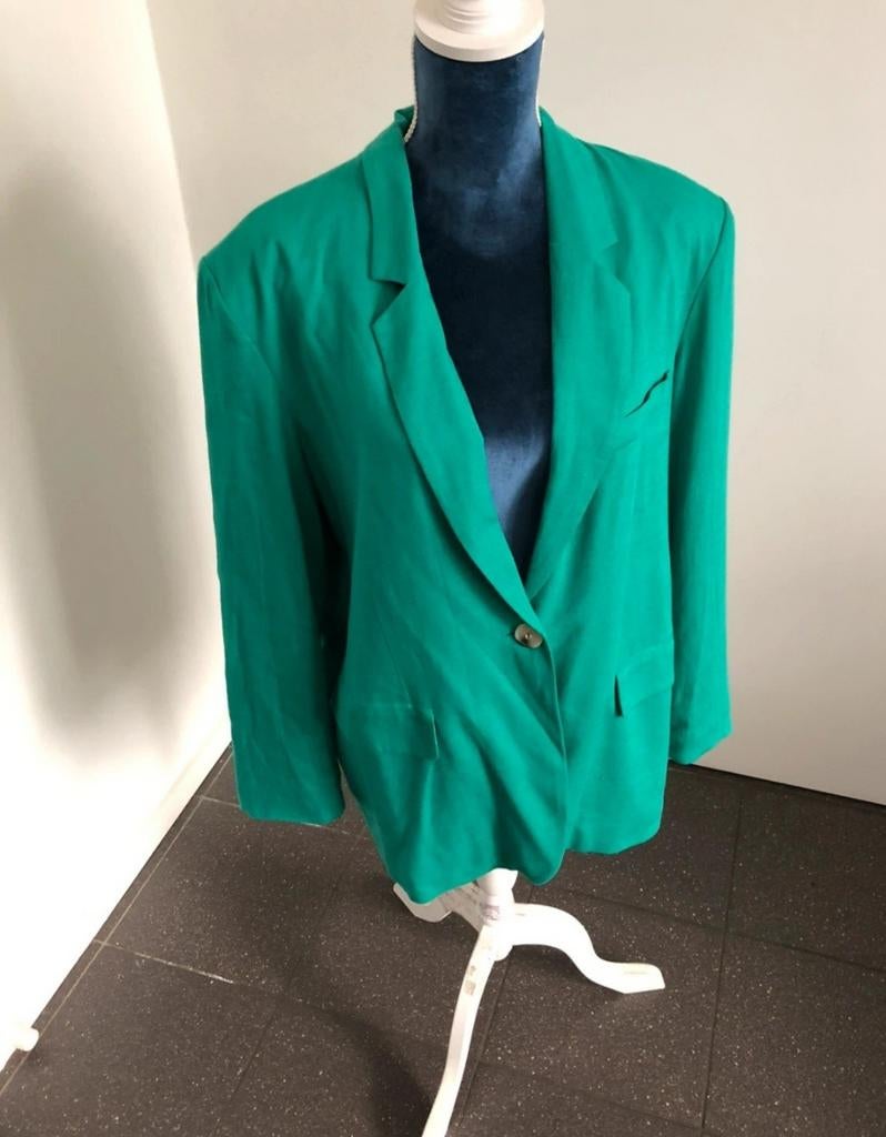 Groene linnen blazer Hema maat M, Ophalen of Verzenden