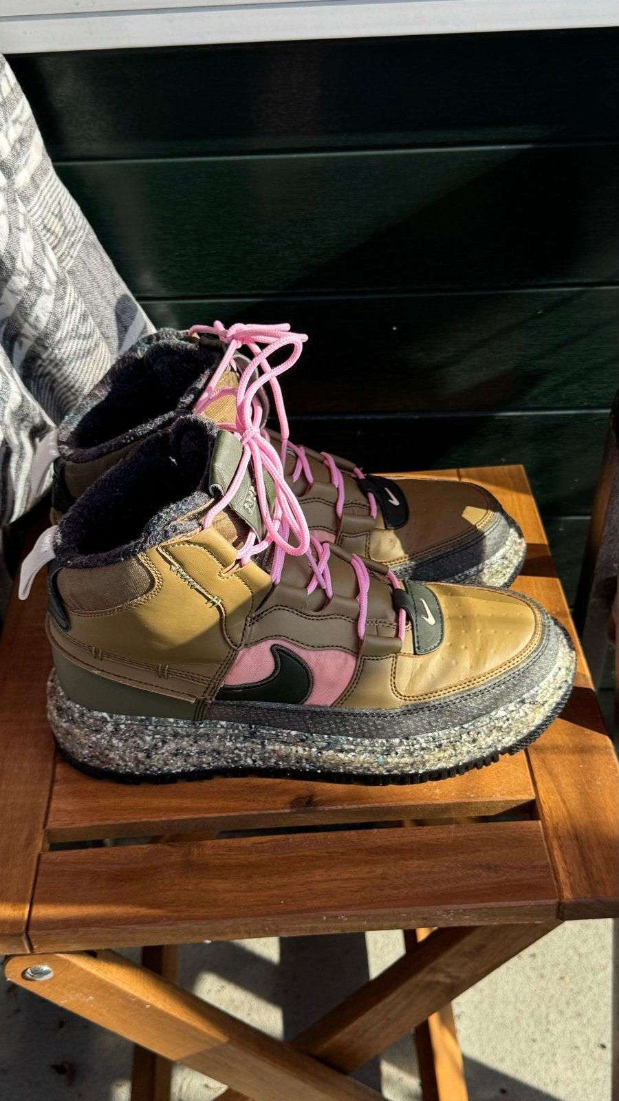Nike Air Force 1 Boot, Ophalen of Verzenden, Gedragen, Bruin, Lage of Enkellaarzen