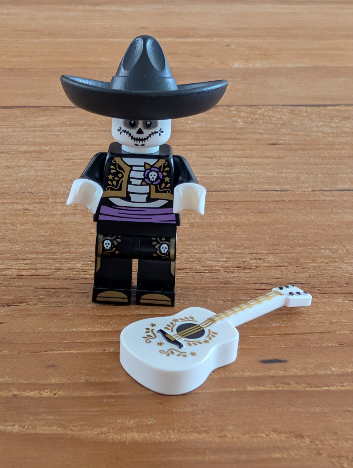 Lego Minifigures Mariachi Skeleton met gitaar, Lego, Nieuw, Ophalen of Verzenden, Minifiguur