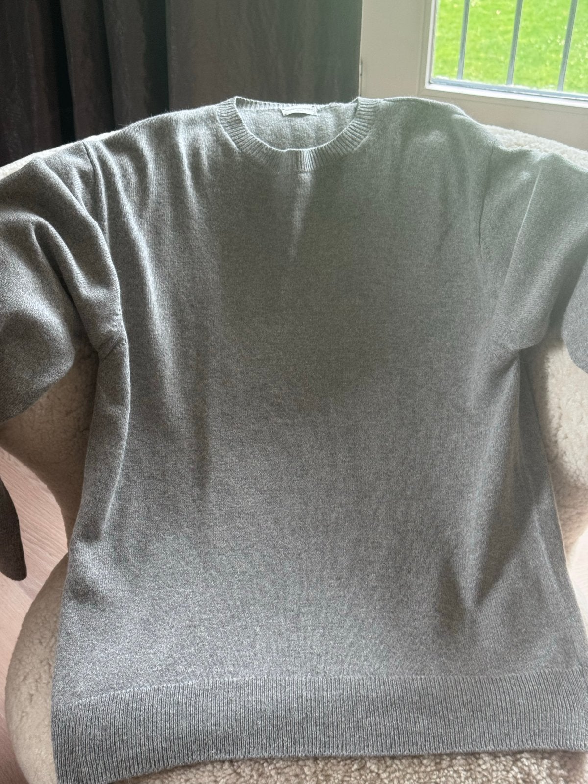 Dries Van Noten Grijze Trui alpaca & wol - Maat L, Kleding | Dames, Ophalen of Verzenden, Nieuw, Maat 42/44 (L), Grijs