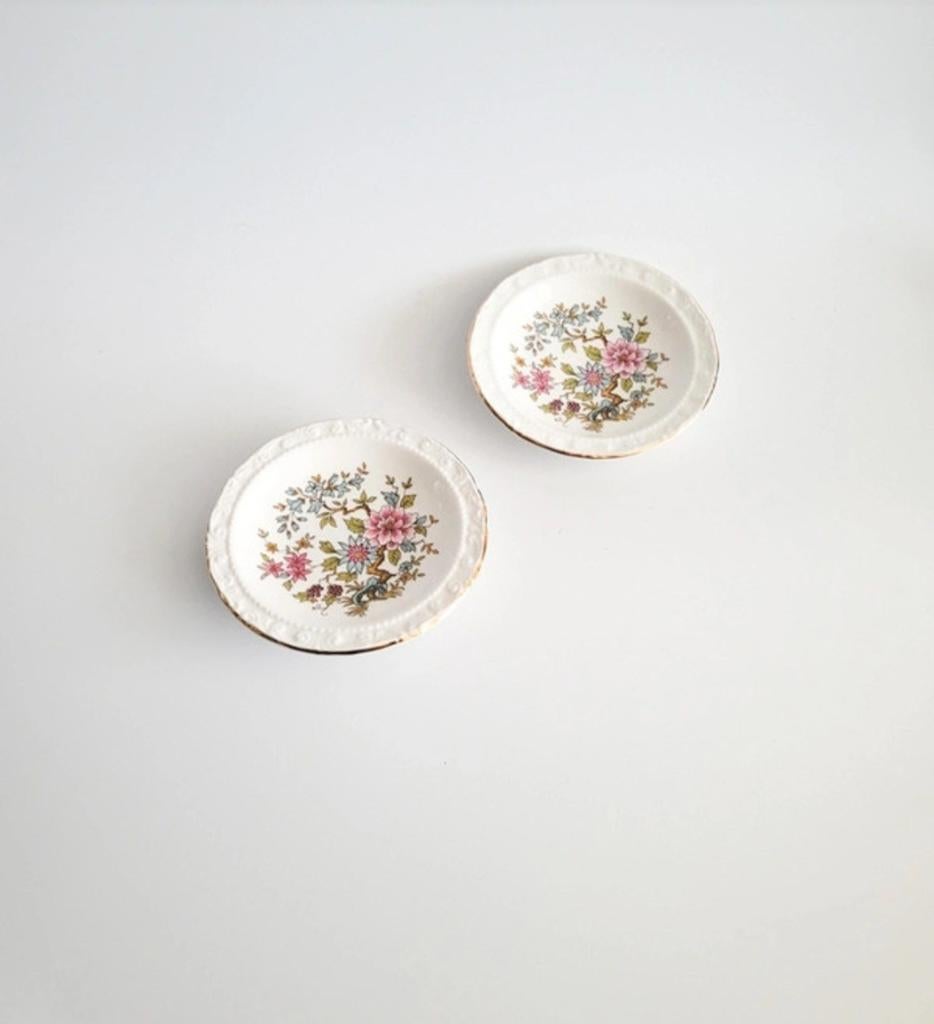 Izgs Royal standard Mandarin England set van 2 bordjes, Antiek en Kunst, Ophalen of Verzenden
