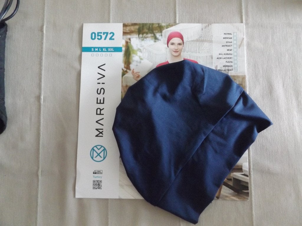 Hoofdkapje semi burkini, Kleding | Dames, Badmode en Zwemkleding, Ophalen of Verzenden, Nieuw, Blauw, Overige typen