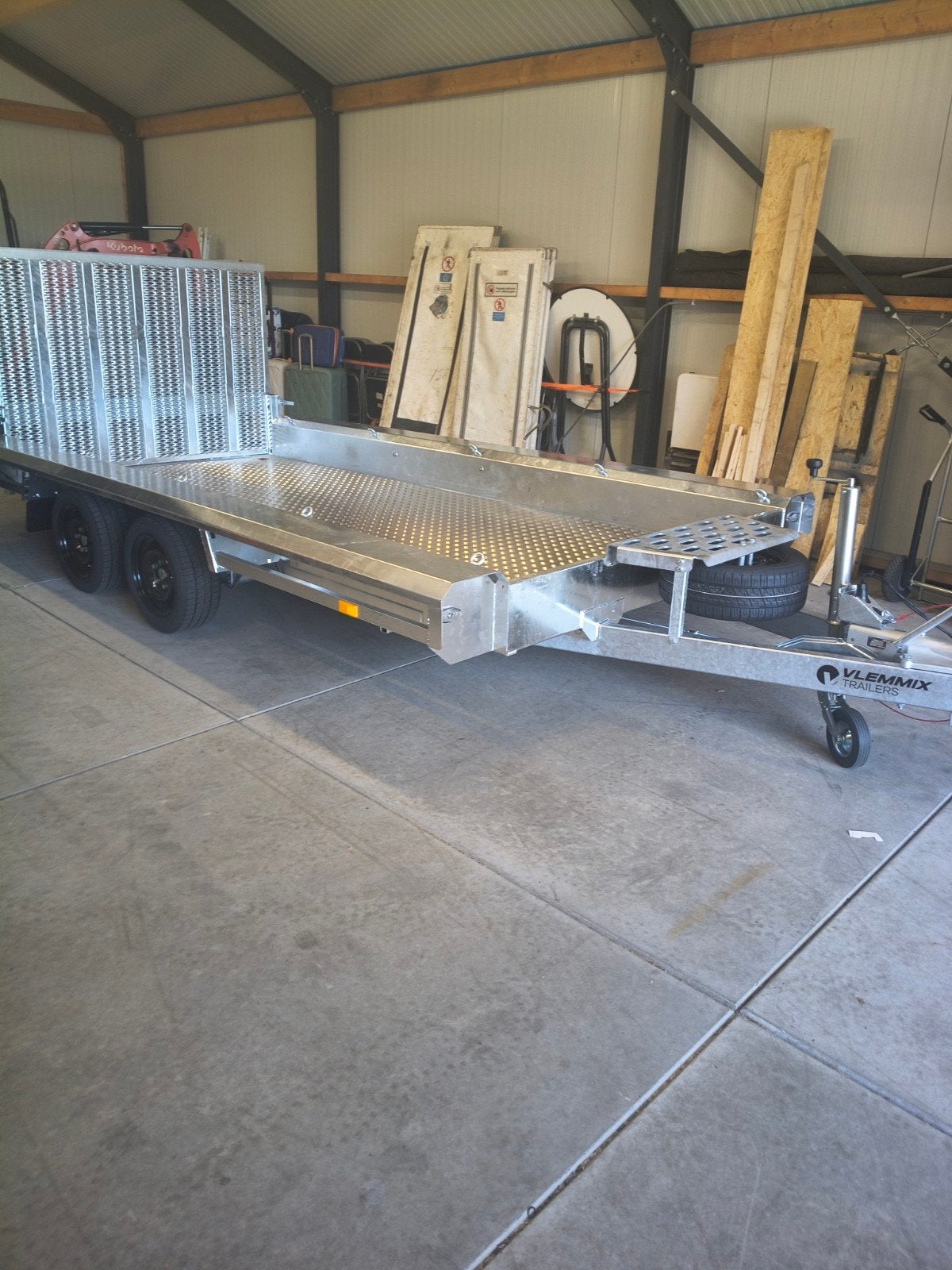 Vlemmix machinetransporter,hulco,ifor,400x180,3500kg, Auto diversen, Ophalen, Nieuw