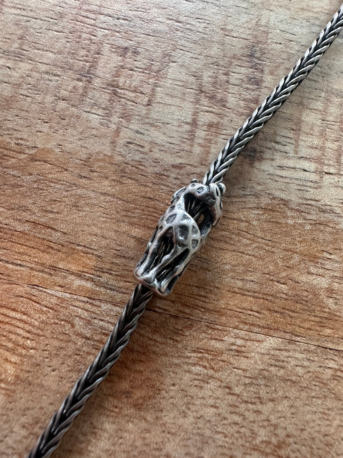 Trollbead Giraffe, Ophalen of Verzenden, Zo goed als nieuw, Zilver, Overige merken