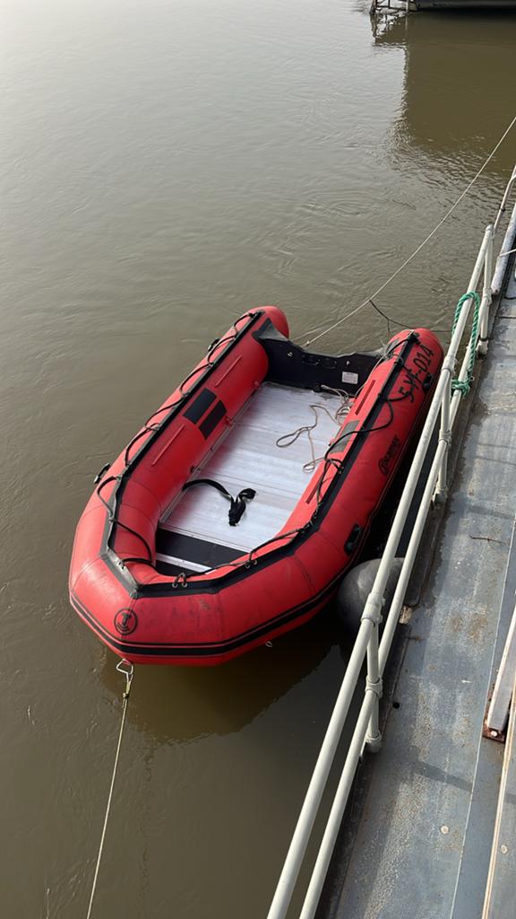 Talamex Rubberboot heavy duty, Watersport en Boten, Rubberboten, Zo goed als nieuw, Talamex, Aluminium, Peddels, Overige brandstoffen