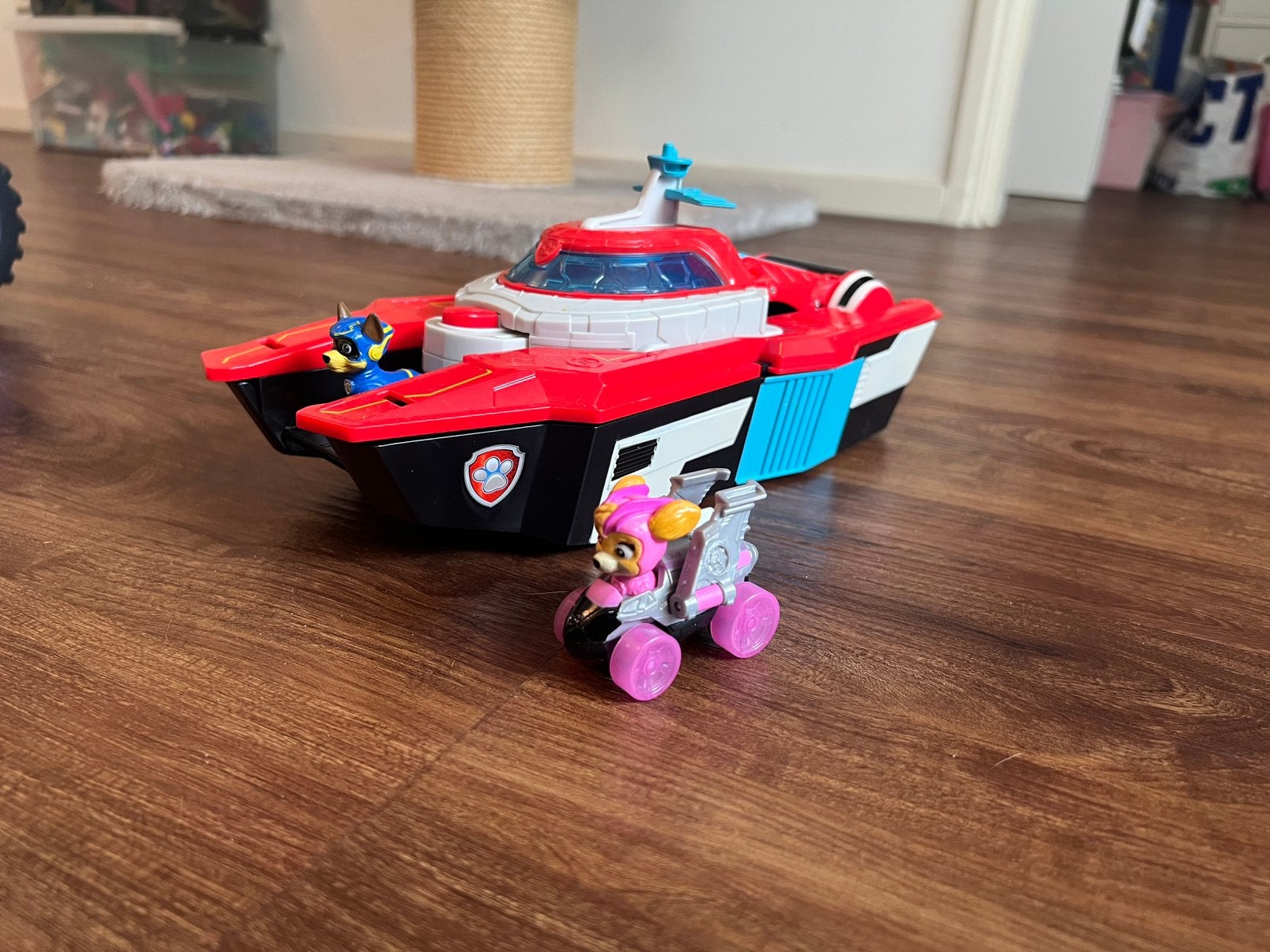 Pup squad transformerend vliegdekschip hoofdkwartier, Kinderen en Baby's, Ophalen of Verzenden, Zo goed als nieuw, Duplo