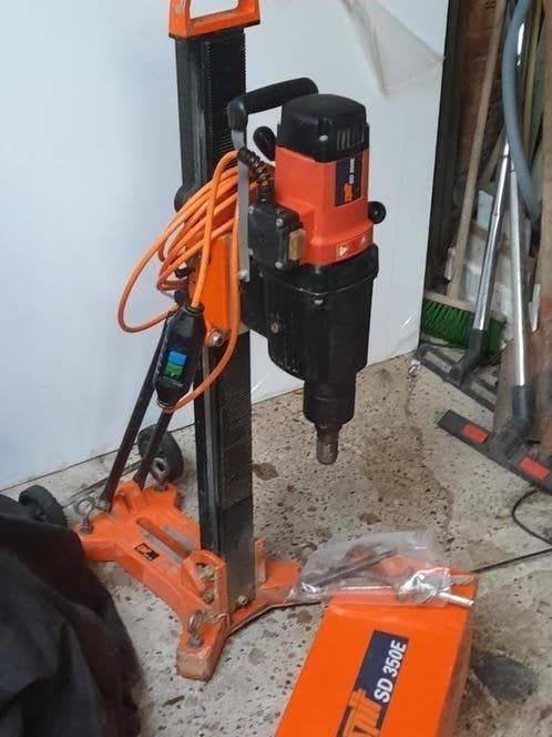 Spit sd 350E kernboormachine  betonboormachine incl statief, Ophalen, 600 watt of meer, Zo goed als nieuw, Variabele snelheid