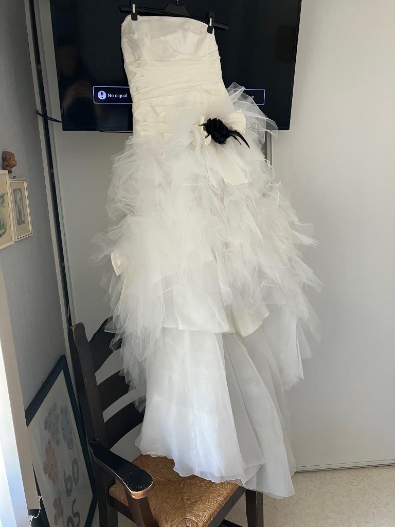 Trouwjurk merk Cymbeline, Kleding | Dames, Trouwkleding en Trouwaccessoires, Ophalen of Verzenden, Zo goed als nieuw, Wit, Trouwjurk
