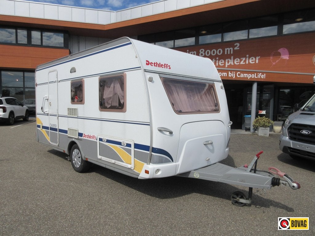 Dethleffs Camper 440 DB DWARSBED EN MOVER, Schokbreker, Treinzit, Tot en met 3, Dethleffs