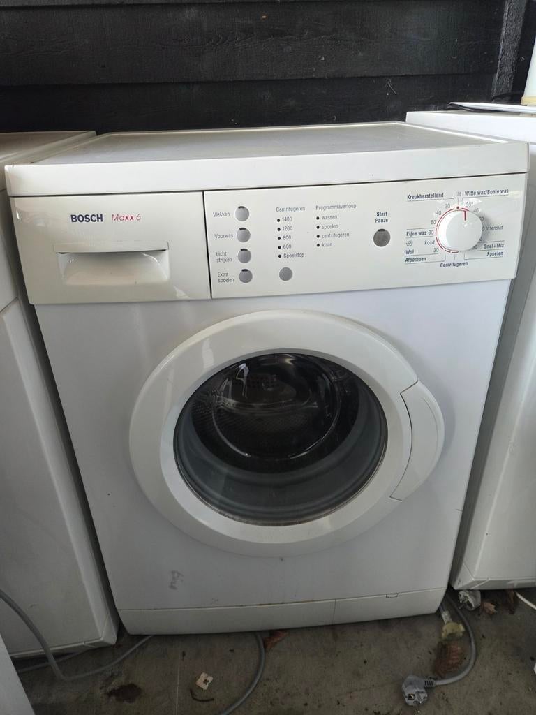 Bosch Maxx 6 voorlader wasmachine, Ophalen, 1200 tot 1600 toeren, Gebruikt, Wolwasprogramma