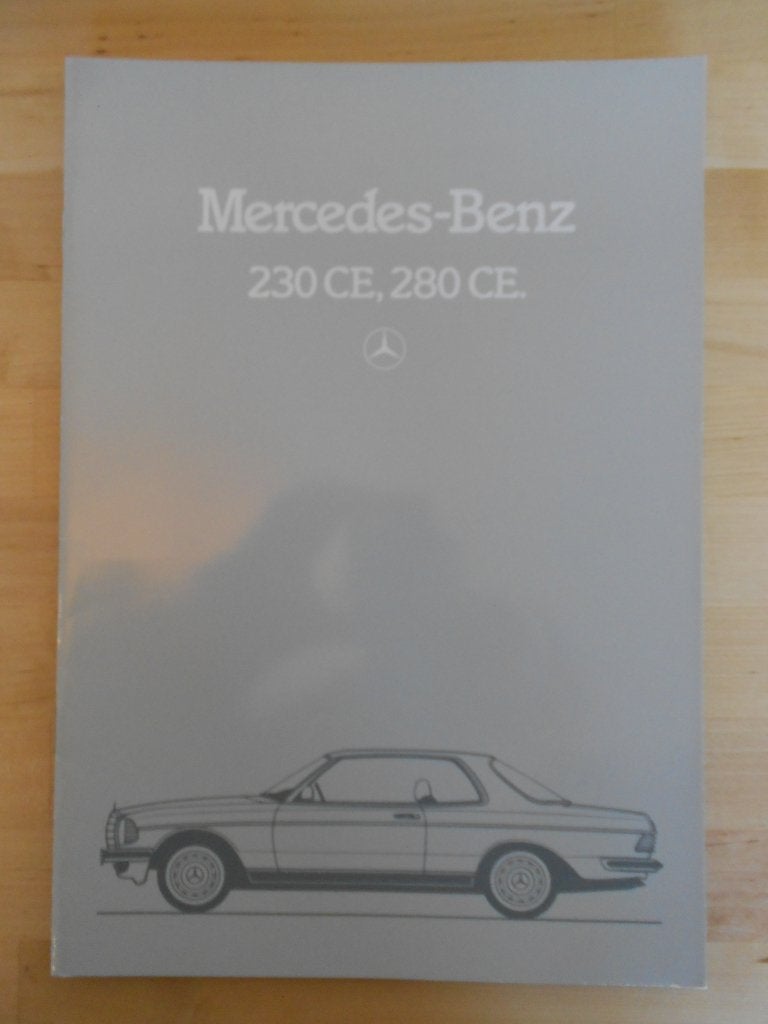 Mercedes 230CE 280CE Brochure 1983 C123 W123 Coupe, Zo goed als nieuw, Mercedes-Benz, Mercedes, Ophalen of Verzenden