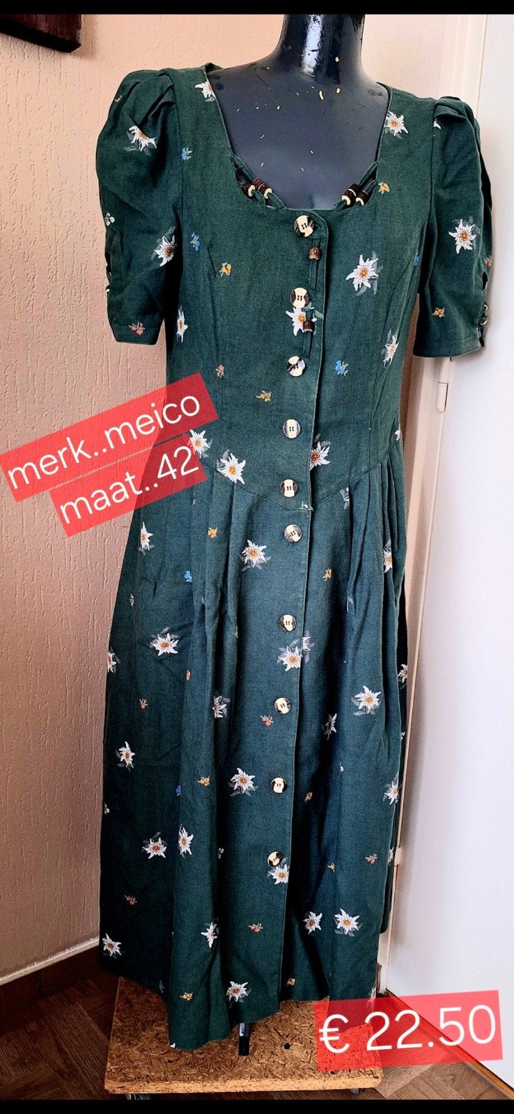 Origineel Trachten     Oostenrijk   tirol, Ophalen of Verzenden, Zo goed als nieuw, Maat 38/40 (M), Boven de knie