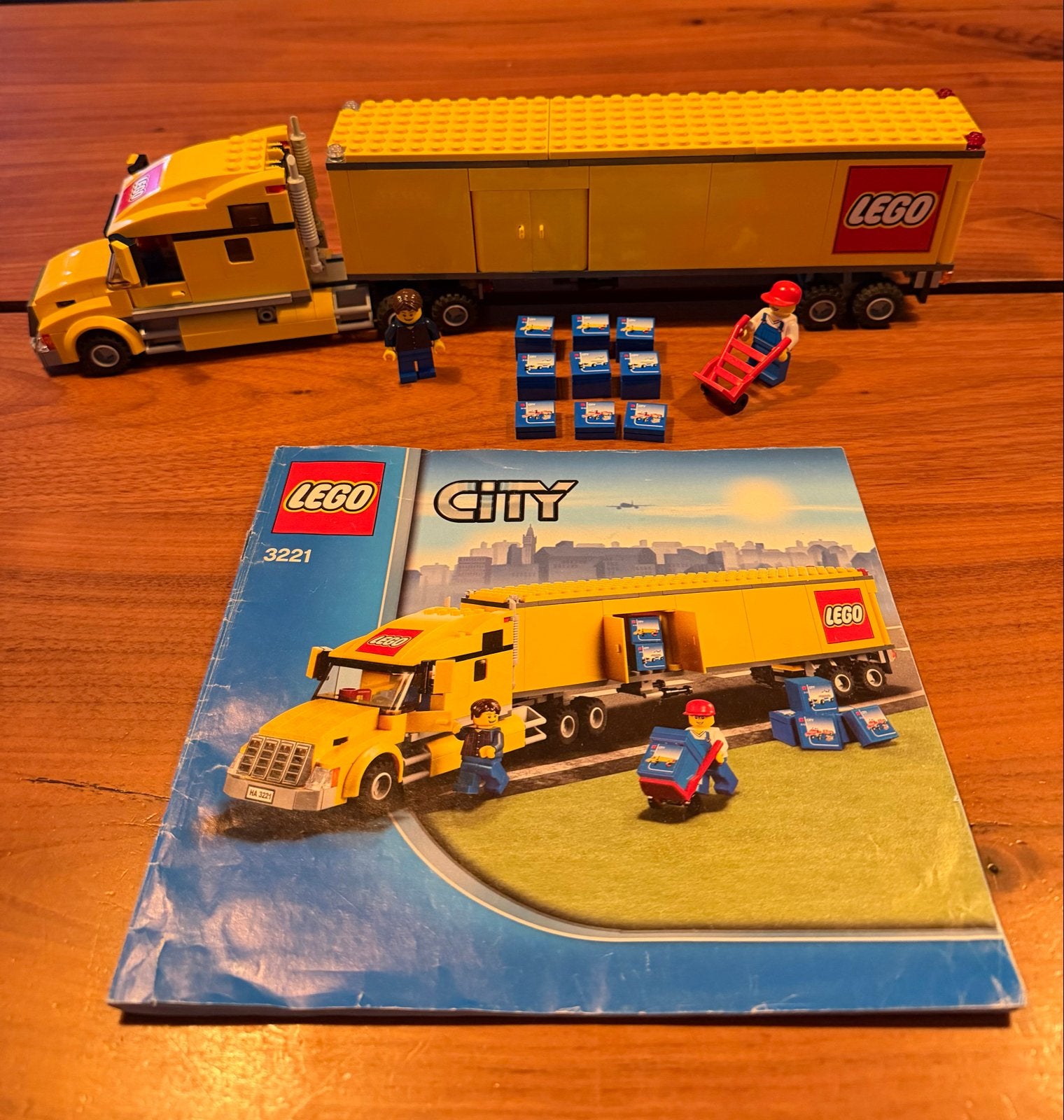 Lego City 3221 Vrachtwagen, Ophalen, Lego, Compleet, Complete set